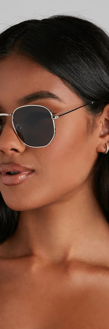 Simple Sleek Round Sunglasses