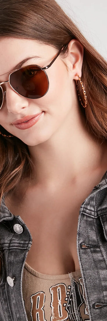 Road Trippin' Classic Aviator Sunglasses