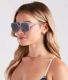 Step Up Your Style Oversized Square Sunglasses