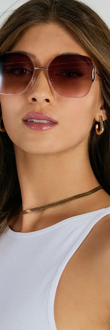 Sleek Factor Oversized Square-Shaped Sunglasses