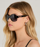 Heart It Oversized Round Sunglasses