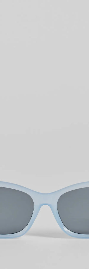 Trend Factor Angled Oval Sunglasses