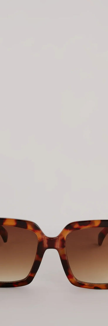 Unfazed Babe Oversized Square Sunglasses