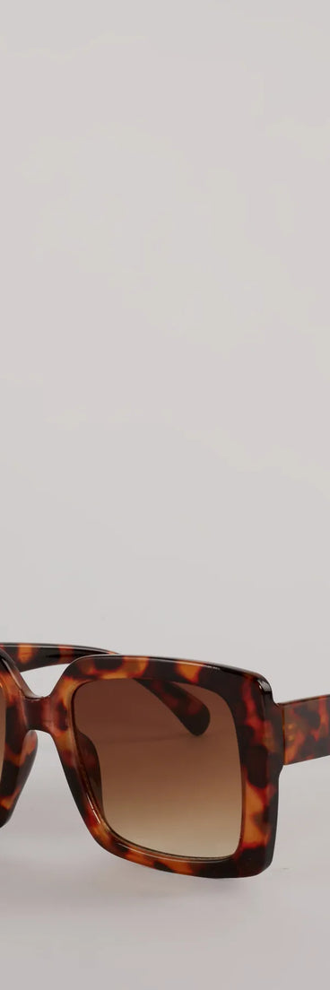 Unfazed Babe Oversized Square Sunglasses