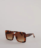 Unfazed Babe Oversized Square Sunglasses