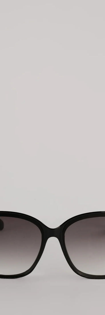 Sleek Trend Oversized Cateye Sunglasses