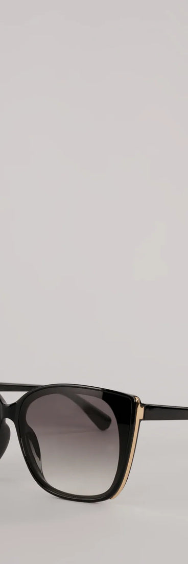 Sleek Trend Oversized Cateye Sunglasses