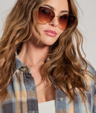 Cute Sight Cateye Metal Sunglasses, a trendy ivory addition to women's going-out outfits, is ideal for Christmas party outfits, chic NYE attire, or winter night-out looks that keep you on-trend!
