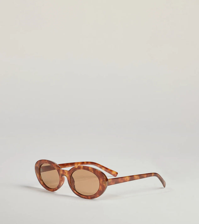 Golden Hour Tortoiseshell Oval Sunglasses