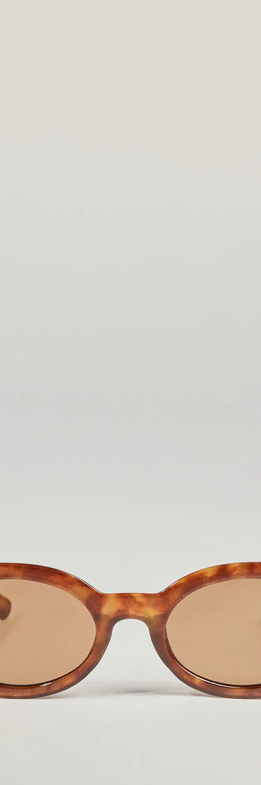 Golden Hour Tortoiseshell Oval Sunglasses