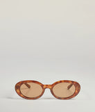 Golden Hour Tortoiseshell Oval Sunglasses
