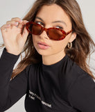 Golden Hour Tortoiseshell Oval Sunglasses