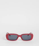 The Sleek Classic Square Frame Sunglasses in red brings edge and energy to your vibe, ready to elevate any festival look or concert outfit.