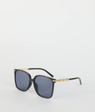 Schedule Full Oversized Square Sunglasses