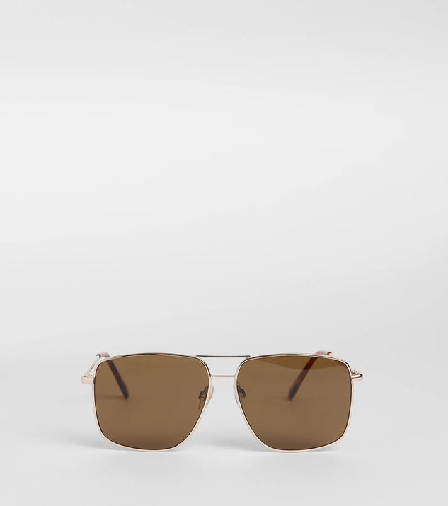 Trendy Sleek Oversized Square Sunglasses
