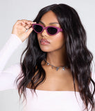 Always Down Oval Sunglasses