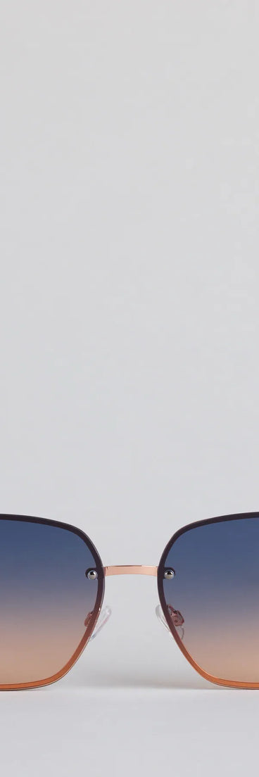 High Key Oversized Chain Sunglasses