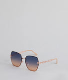 High Key Oversized Chain Sunglasses