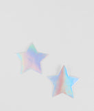 The Iridescent Star Pasties in multi-color brings edge and energy to your vibe, ready to elevate any festival look or concert outfit.