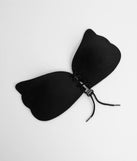 The Adhesive Push Up Bra in black brings sleek style to any graduation outfit, from cap and gown to after-party.