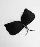 The Adhesive Push Up Bra in black brings sleek style to any graduation outfit, from cap and gown to after-party.