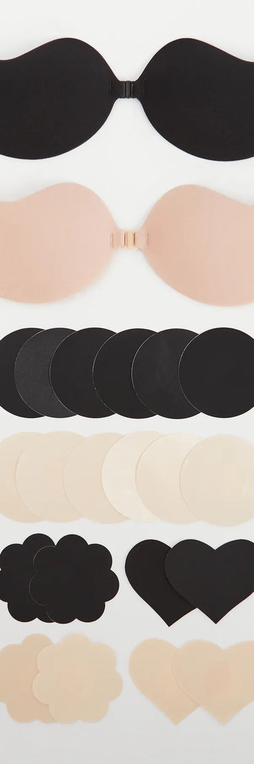 Seamless Essential Sticky Bra And Pasties Set