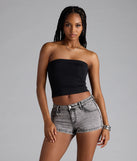 Sleek Fave Slinky Knit Bandeau Top
