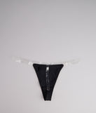Barely There Clear Strap Thong