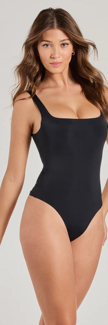 Fab Foundations Sleeveless Square Neck Bodysuit