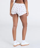 Sweet Pickings Cherry Print Knit Pajama Shorts