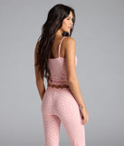 Sweet As Cherries Lace Trim Pajama Top