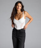 Forever Feels Lace Knit Bustier