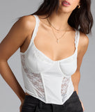 Forever Feels Lace Knit Bustier