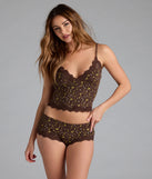 Western Horseshoe Lace Trim Pajama Top