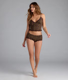 Western Horseshoe Lace Trim Pajama Top