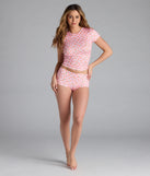 Zesty Cutie Orange Print Pajama Top