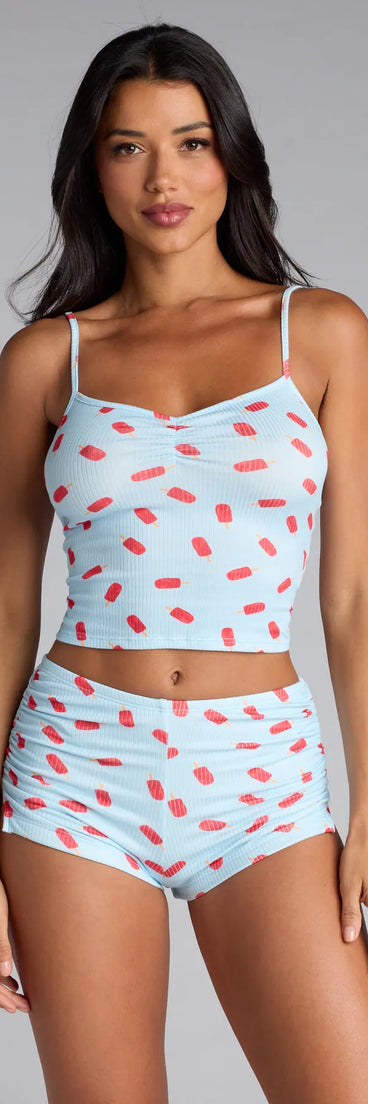 Sweet Dreams and Popsicle Prints Pajama Top