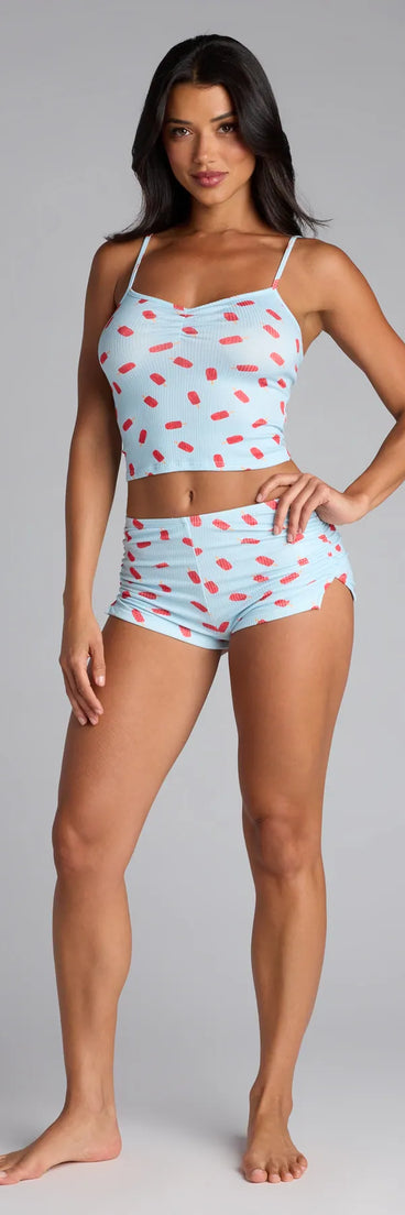 Sweet Dreams and Popsicle Prints Pajama Shorts
