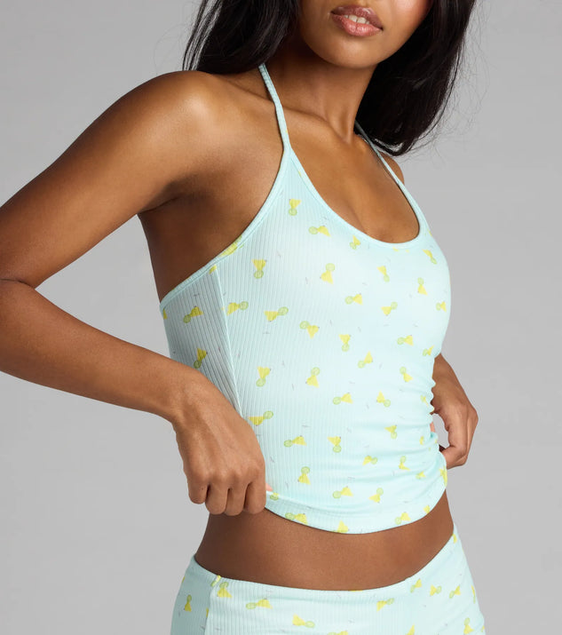 Sippin’ Pretty Margarita Print Pajama Top