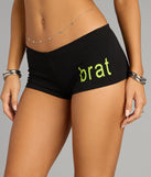 Brat Era Graphic Shorts
