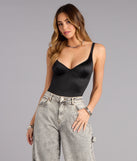 Quiet Glow Satin Bodysuit