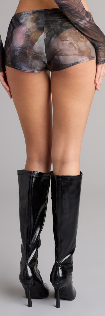 After Dark Mesh Hot Shorts