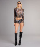 After Dark Mesh Hot Shorts