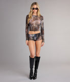 After Dark Mesh Crop Top