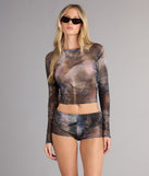 After Dark Mesh Crop Top