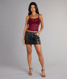 Delicate But Daring Lace Cami Crop Top