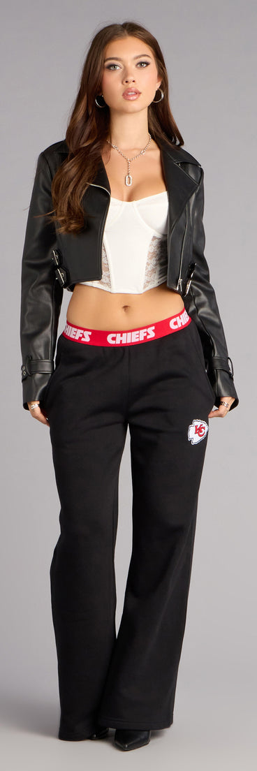 Ultra Game NFL Kansas City Chiefs Wide-Leg Sweatpants
