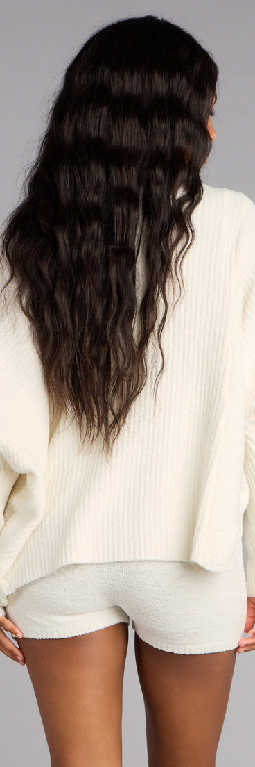 Fall Mornings Chenille Knit Cardigan