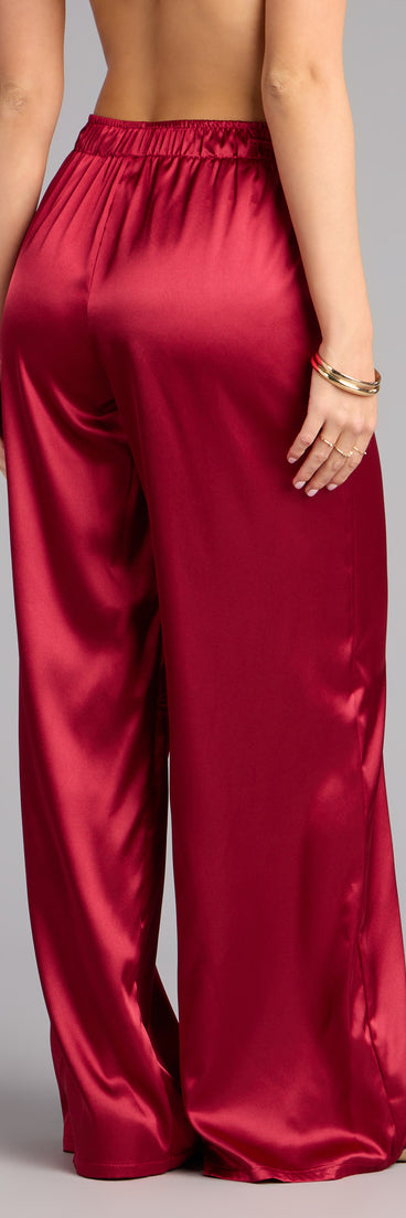 Pillow Talk Satin Pajama Pants