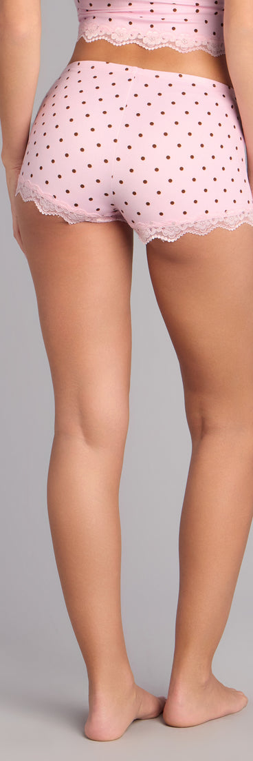 Sweet Dreams Polka Dot Pajama Shorts